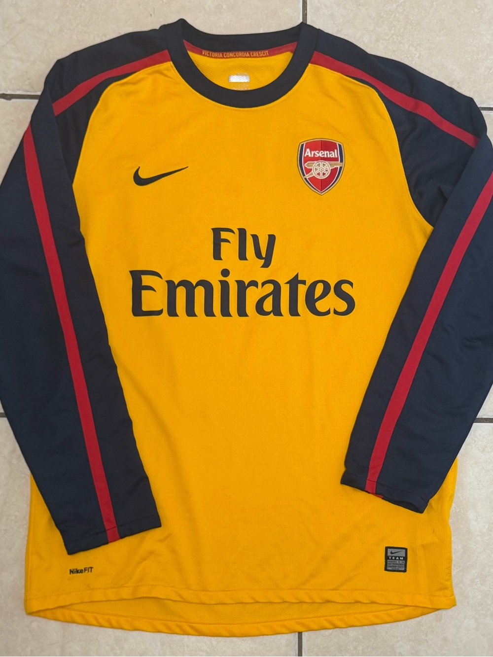 2008-09 Arsenal Away Nike Long Sleeve Jersey